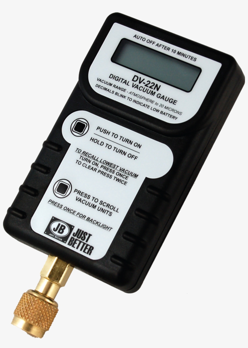 Dv-22n - Jb Industries Dv-22n Digital Micron Gauge,, transparent png download