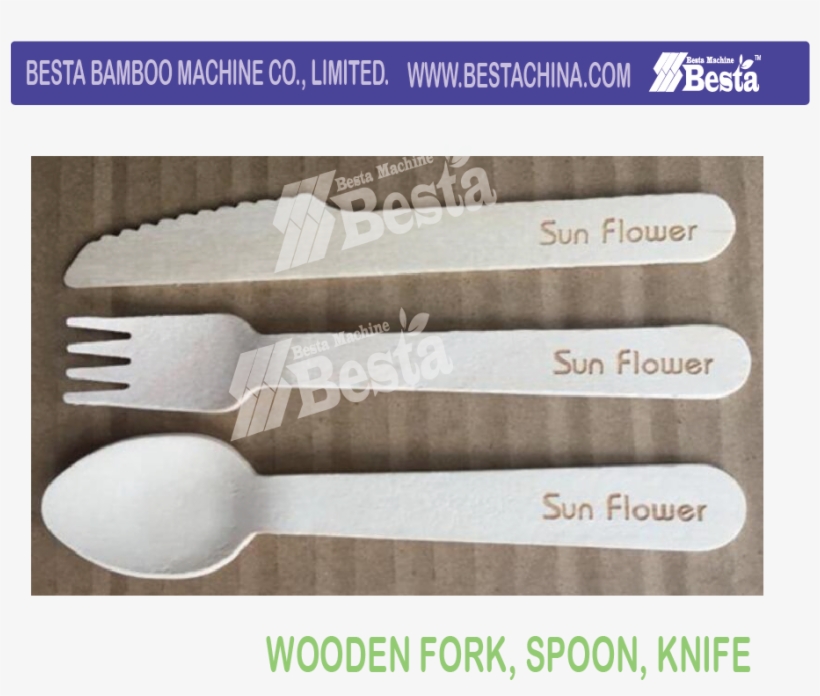 Wooden Disposable Spoon, Fork, Knife Making Machine - Wooden Spoon, transparent png download