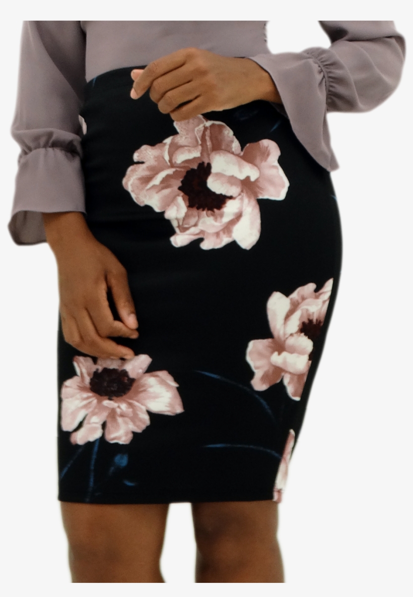 Image - Floral Print Skirt, transparent png download