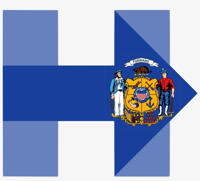 Hillary For Wisconsin - Wisconsin Flag Close Up, transparent png download