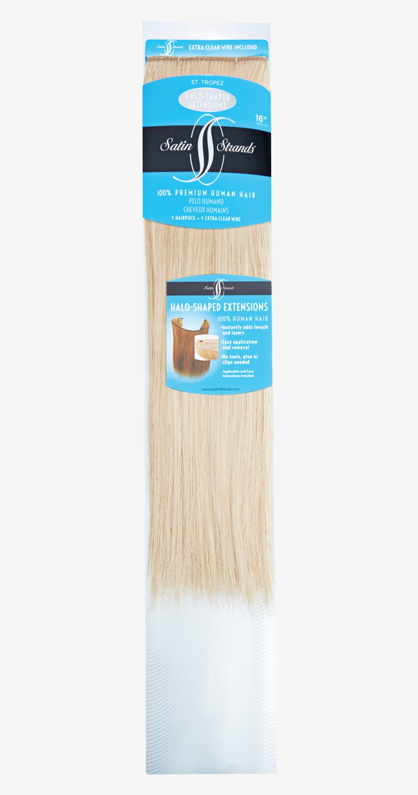 Halo Shaped Riviera 16 Inch Human Hair Extensions Satin, transparent png download