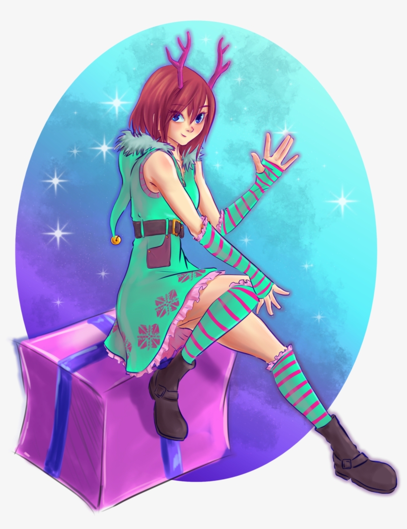Xmas Town Kairi~, transparent png download