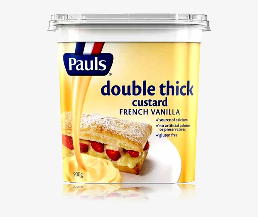 Pauls Double Thick French Vanilla Custard - Pauls Double Thick French Vanilla Custard 900g, transparent png download
