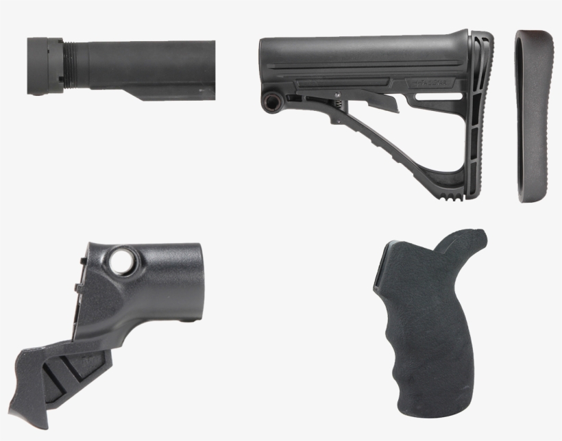 Tacstar 1081220 Shotgun Collapsible Stock Kit Mossberg - Tacstar Collapsable Stock Kit Mossberg 500 12 Ga. Black, transparent png download