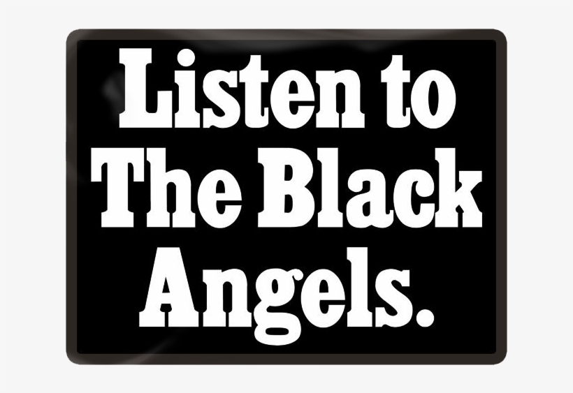 Black Angels Sticker, transparent png download
