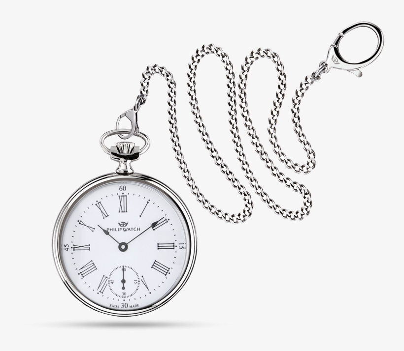 Philip Watch Hand-wound Movement Savonnette - Philip Watch Men's Pocket Watch R8229492001, transparent png download