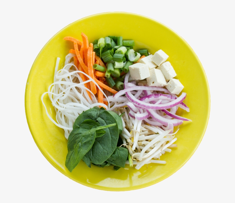 Pad Thai Noodles, Matchstick Carrots, Kale Or Spinach, - Side Dish, transparent png download