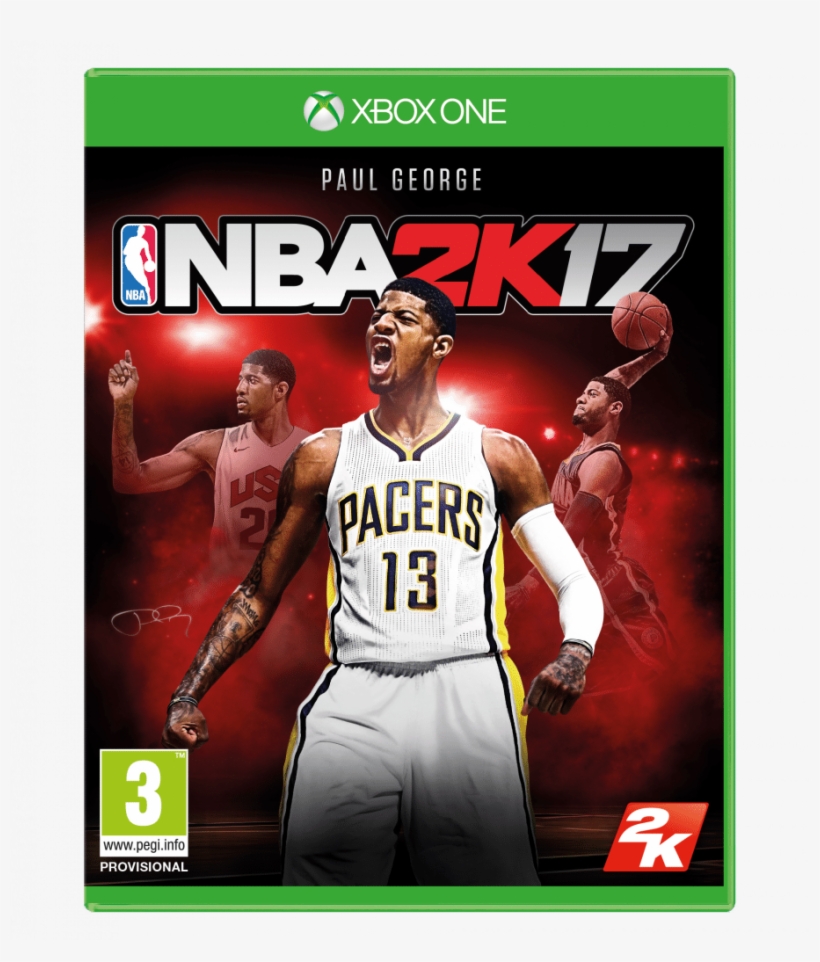 Paul George Is Announced As The Nba 2k17 Cover Star - Cover Game Ps3 Nba 2k18, transparent png download