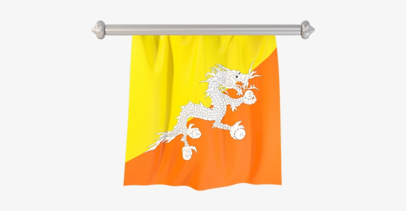 Flag Of Bhutan Pillow Case, transparent png download