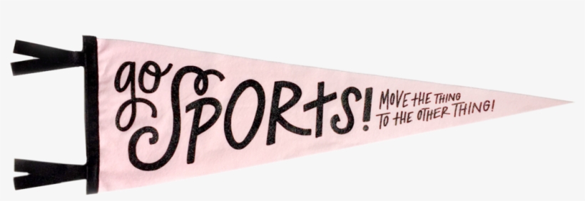 Sports Pennant Png - Go Sports Pennant, transparent png download