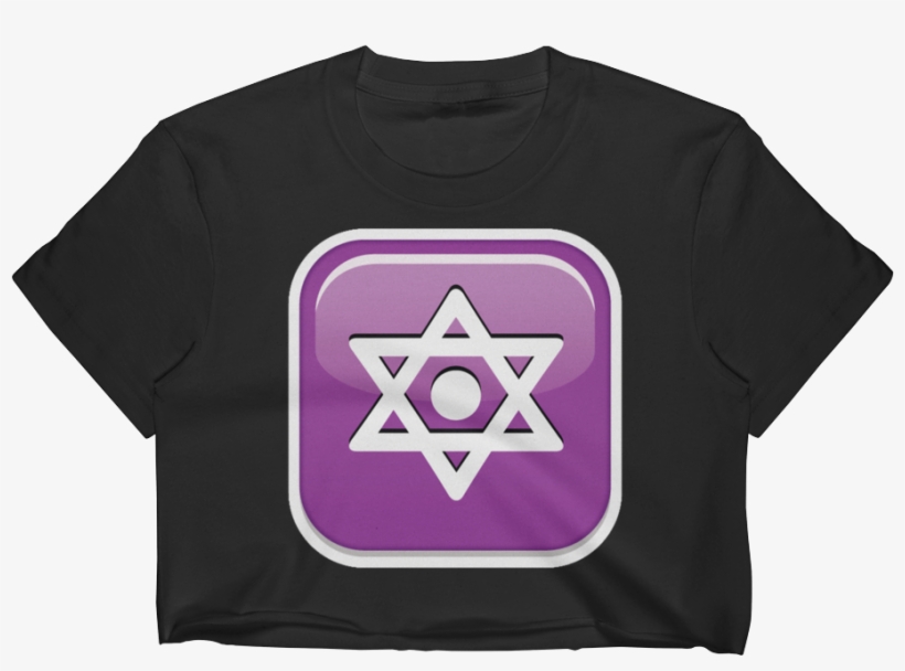 Emoji Crop Top T Shirt - Triangle, transparent png download