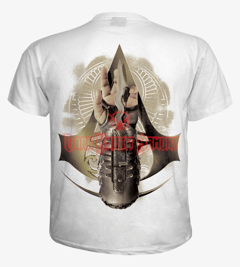 Assassins Creed Origins White T Shirt - T Shirt Assassin's Creed Origin, transparent png download