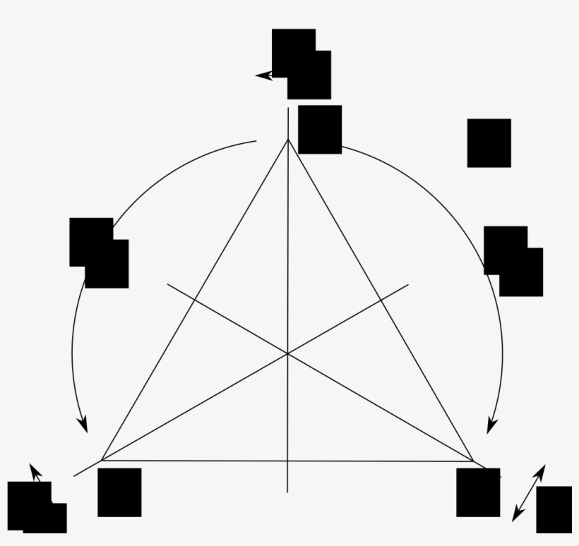 Simetrias Do Triângulo - Diagram, transparent png download