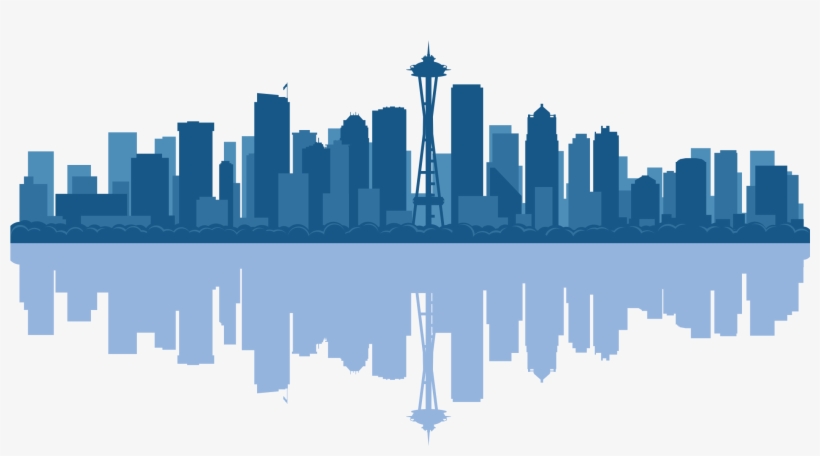Skyline Blue Silhouette - Art Print: Yurkaimmortal's Art Print: Yurkaimmortal, transparent png download