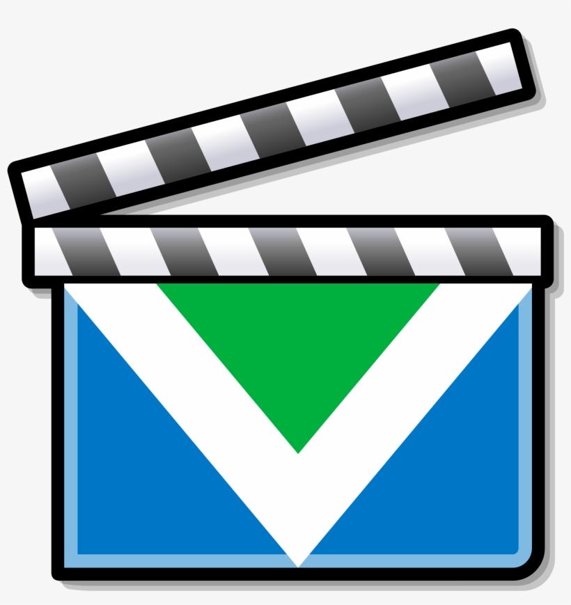 Open - Blue Clapperboard, transparent png download