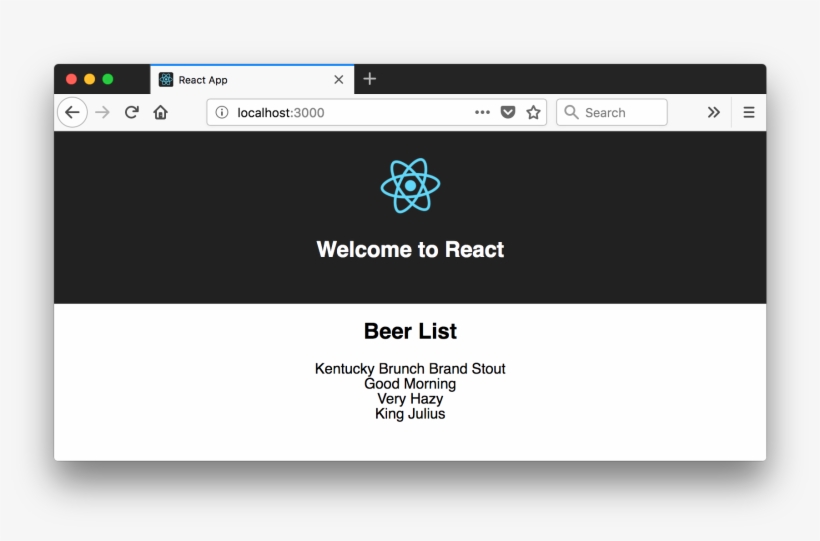 Beer List In React - Create React App List, transparent png download