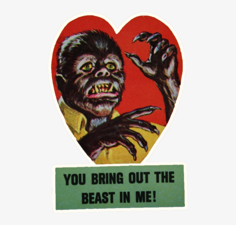 Previous - Vintage Monster Valentines Day Cards, transparent png download