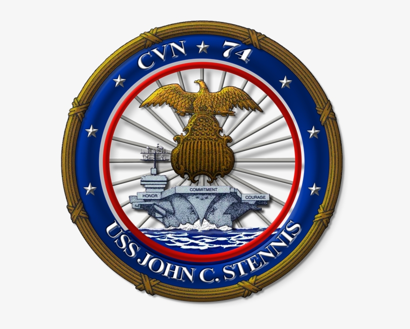 Uss John C - Uss John C Stennis Logo, transparent png download