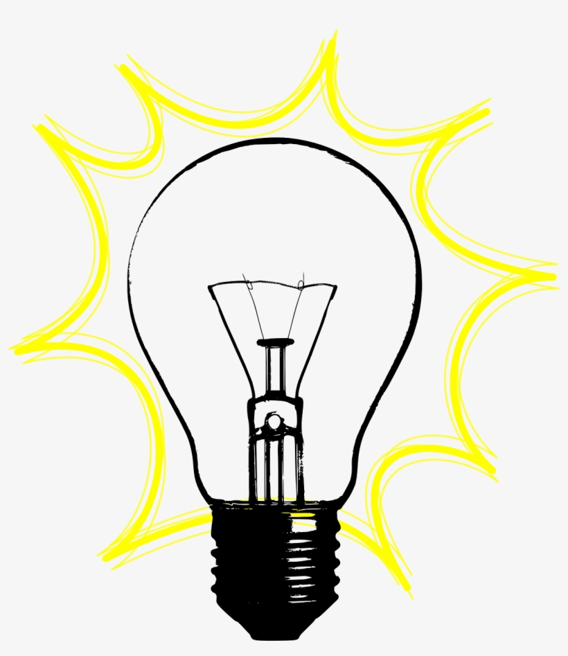 Lamp,light,electric Light,light Bulb,idea,blink,yellow,, transparent png download