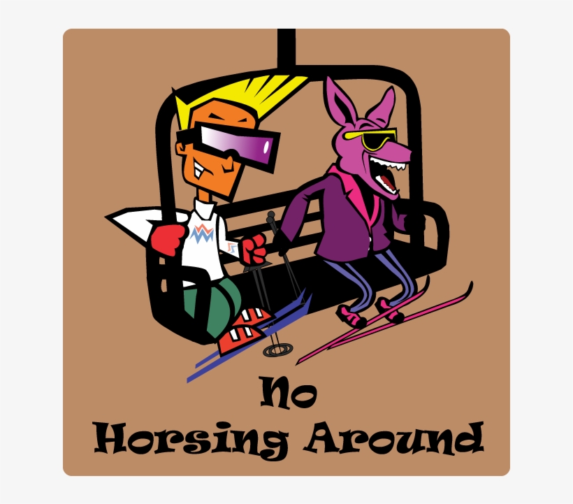 24" X 24" No Horsing Around - Brown Nose Round Ornament, transparent png download