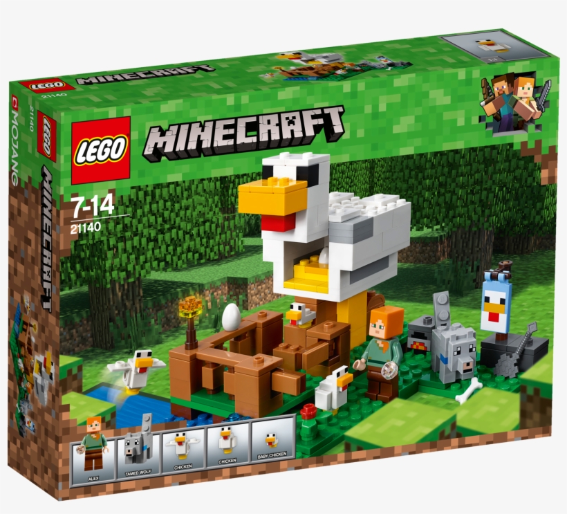 Lego 21140 Minecraft The Chicken Coop - Lego Minecraft Chicken Coop, transparent png download