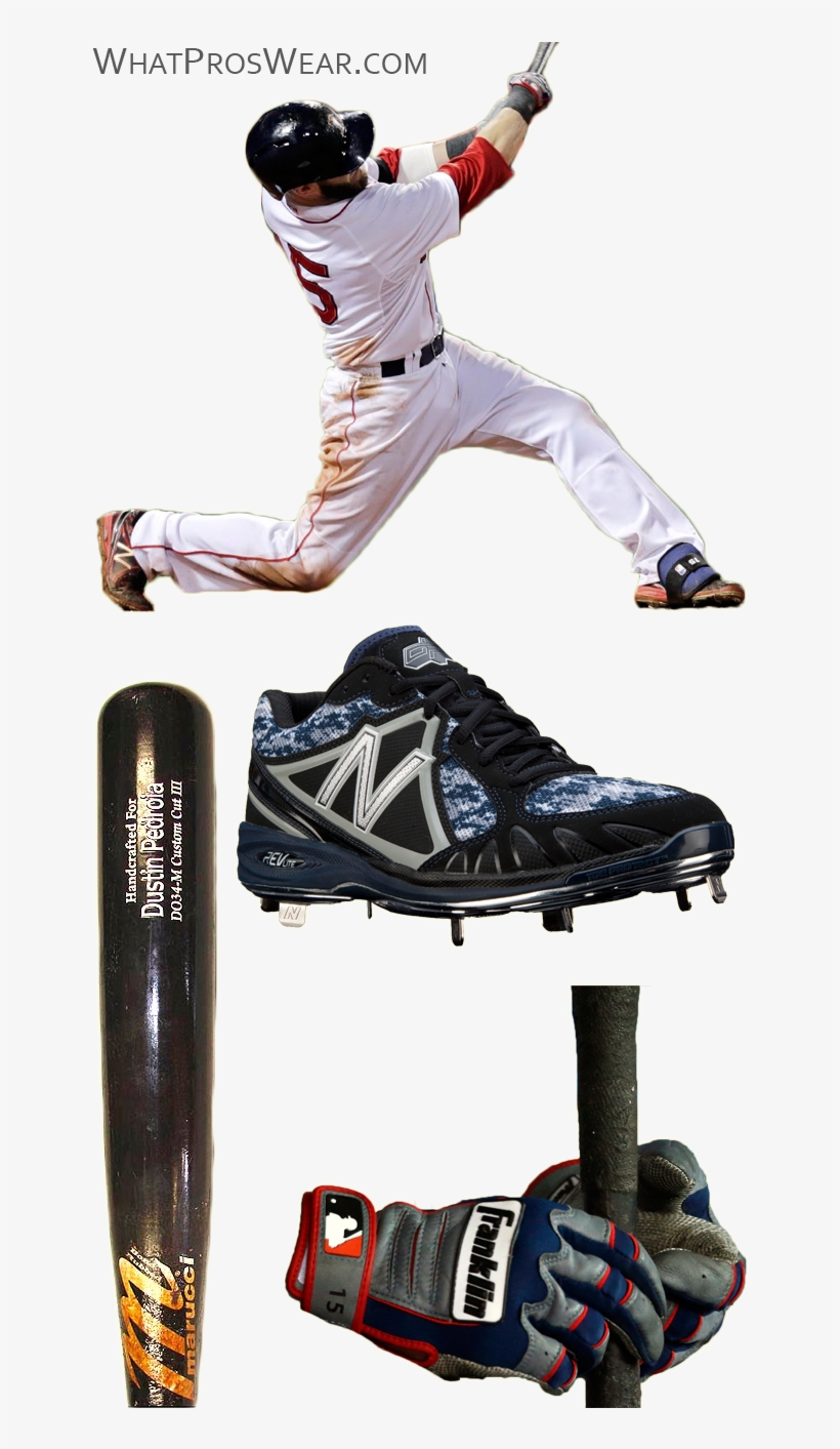 Dustin Pedroia Bat, Dustin Pedroia Batting Gloves, - Jumping, transparent png download