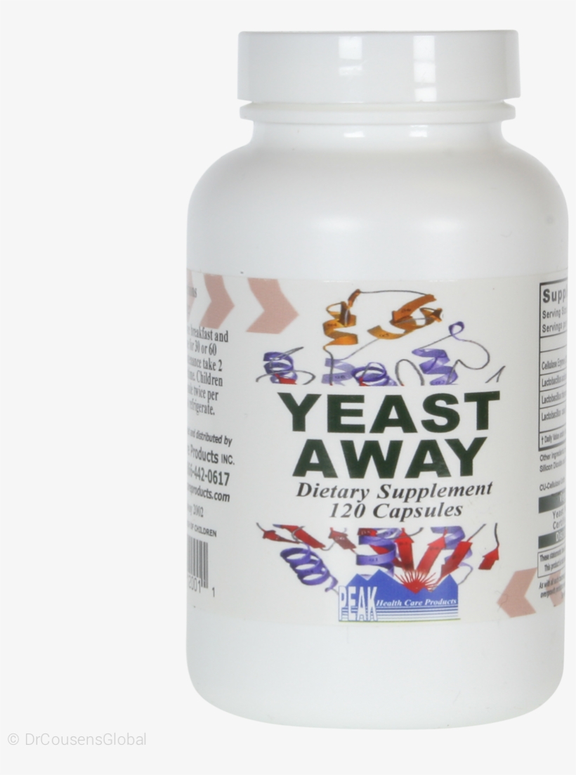 Yeast Away, 120 Capsules - Candidiasis, transparent png download