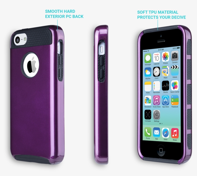 Features - Apple Iphone 5c Klix Slim-fit Hard Case, Soft Touch, transparent png download