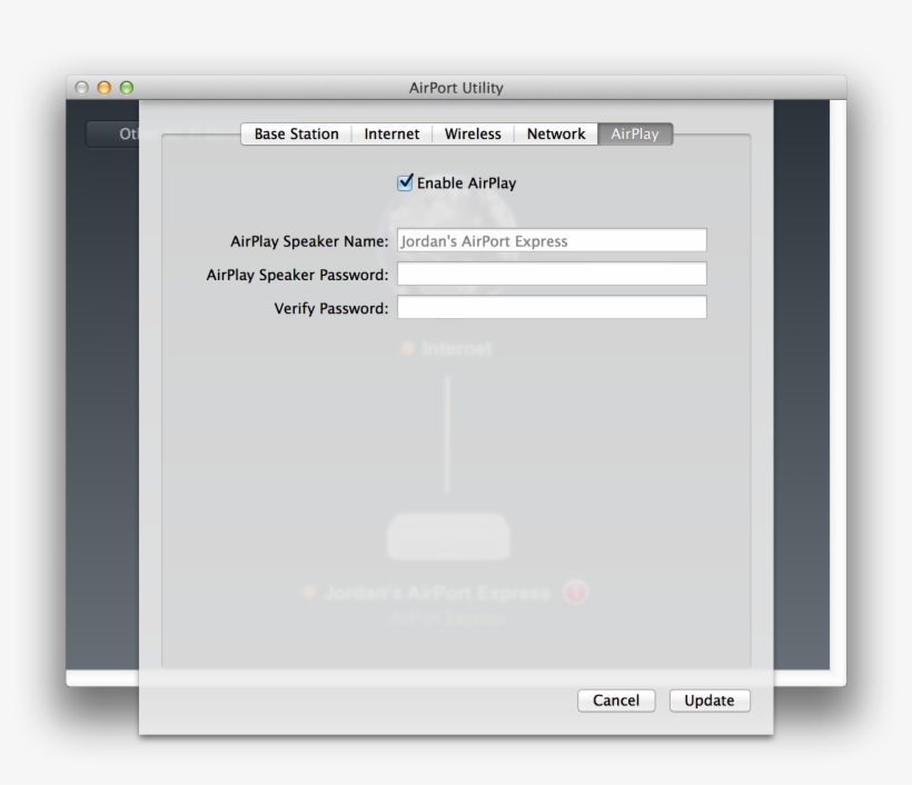 Make Sure To Specify Any Airplay Options That You Might - Cấu Hình Airport Extreme, transparent png download