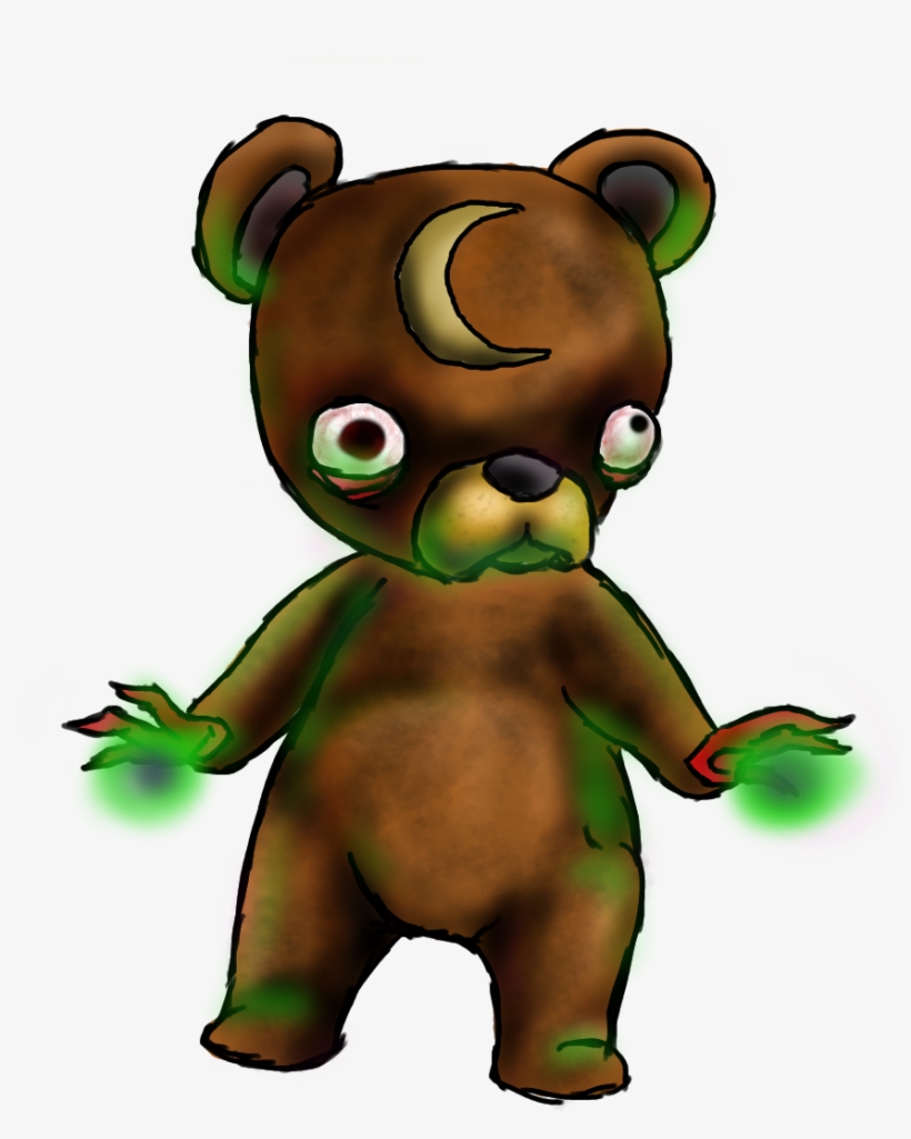 216 Teddiursa Zombie By Q Buh-d4pm2gh - Cartoon, transparent png download