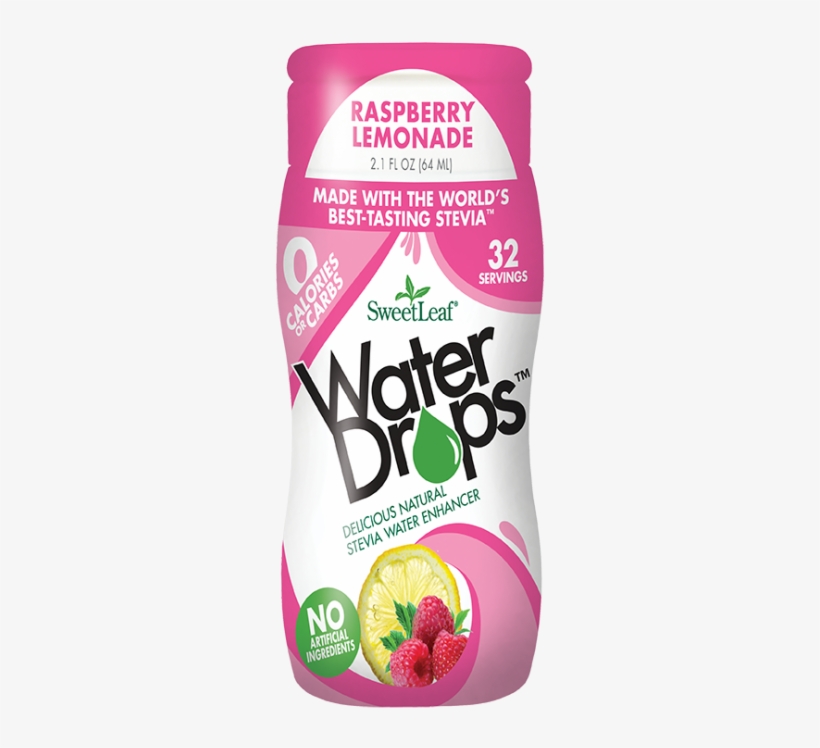 Sweetleaf - Water Drops Raspberry Lemonade - 2.1 Oz., transparent png download
