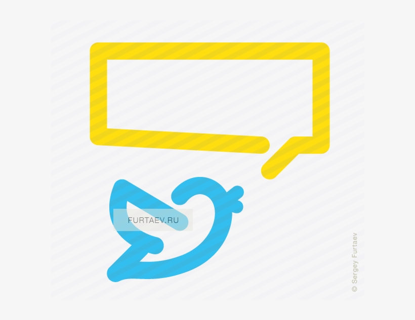 Vector Icon Of Twitter Bird With Speech Balloon - Sign, transparent png download