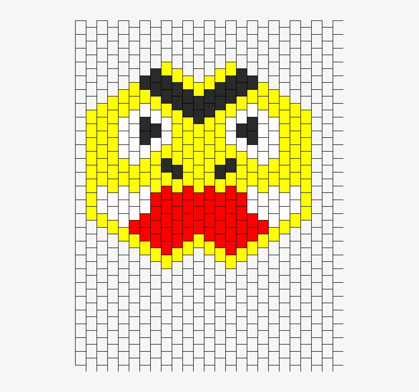 Electabuzz Mask Bead Pattern, transparent png download