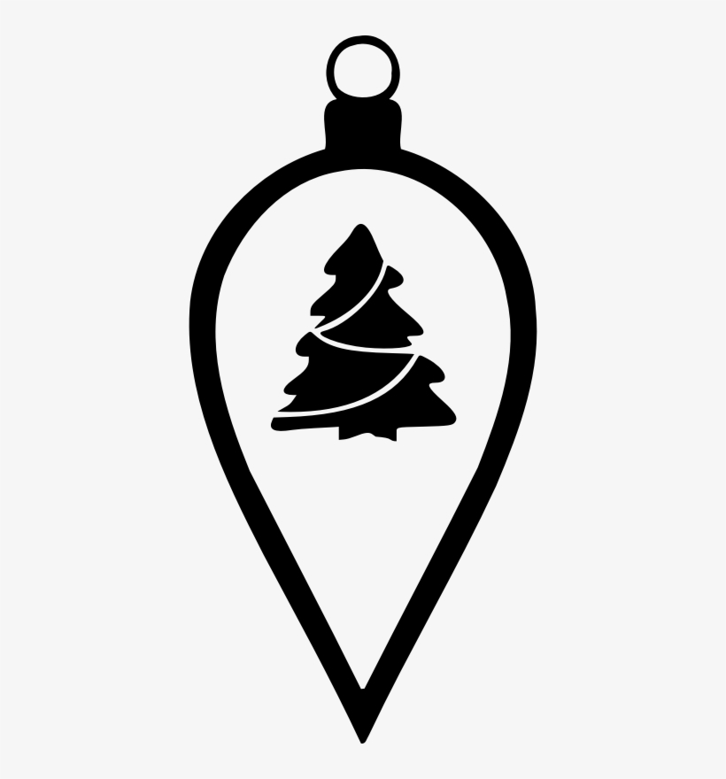 Simple Tree Bauble Silhouette, transparent png download