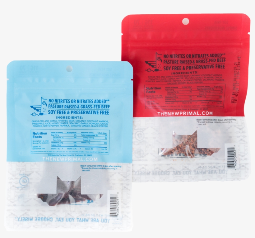 100% Grass-fed Beef Jerky Trial Pack, transparent png download