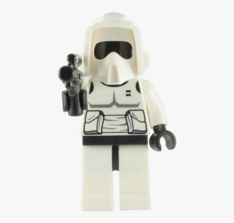 Lego Biker Scout Trooper Minifigure With Blaster Rifle, transparent png download
