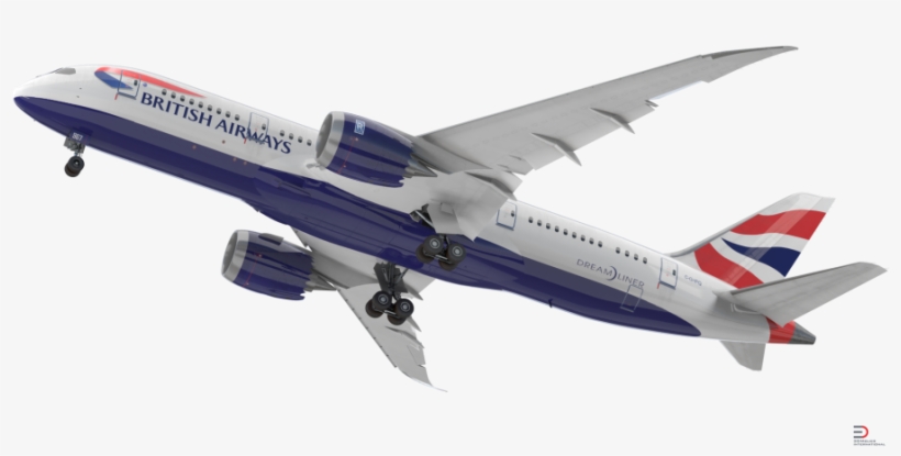 Boeing 787 8 Dreamliner British Airways Rigged Royalty, transparent png download