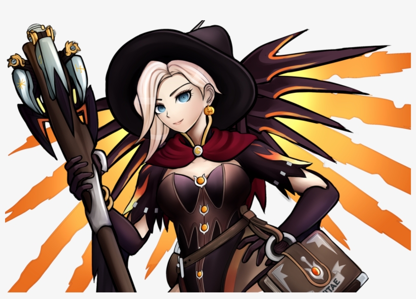 I Commissioned A Witch Mercy From @kurokku-tokei I, transparent png download