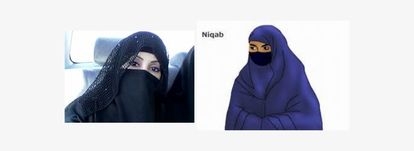 Above Is A Niqab Niqab- Is A Scarf That Muslim Women - Hijab With Niqab, transparent png download