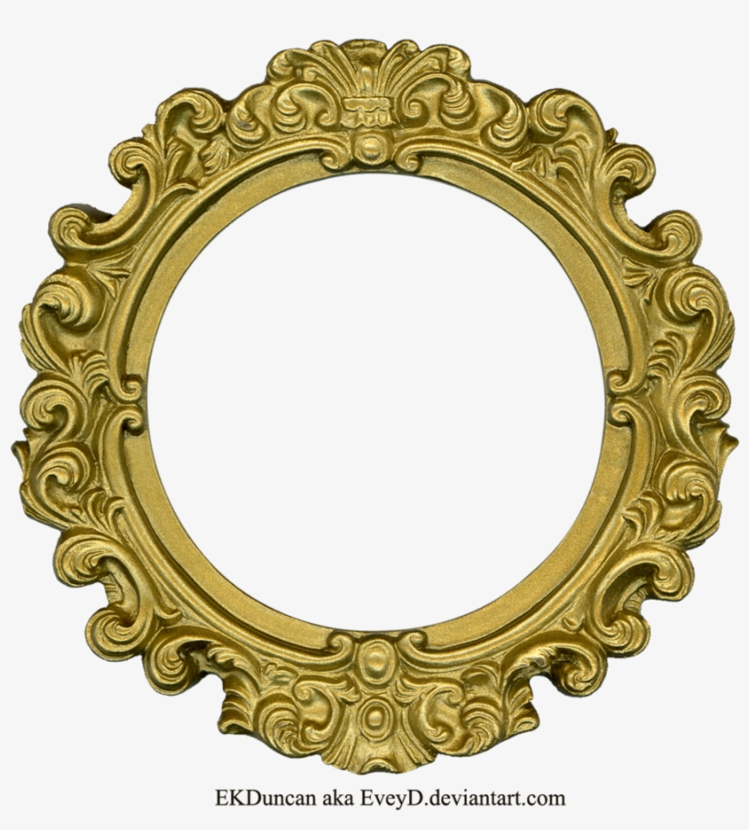 Overlay, Png, And Edit Image - Oval Gold Frame Png, transparent png download
