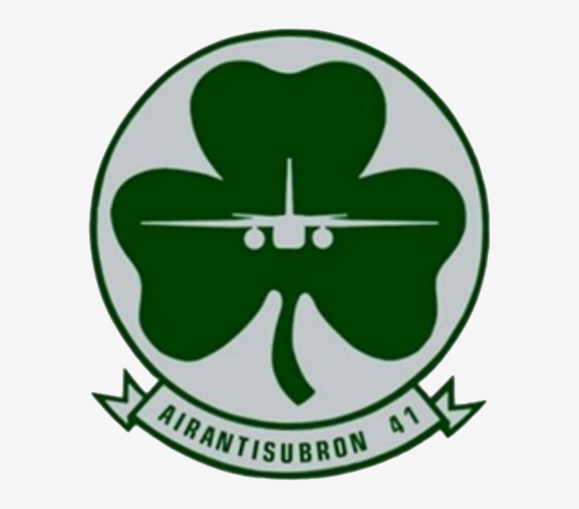 Anti-submarine Squadron 41 Insignia 1975 - Vs 41 Shamrocks Magnet, transparent png download