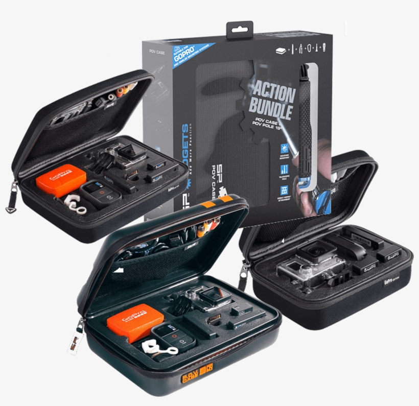 Gopro Protective Cases & Gopro Accessory Bundles - Sp Gadgets Aqua Bundle For Gopro, transparent png download