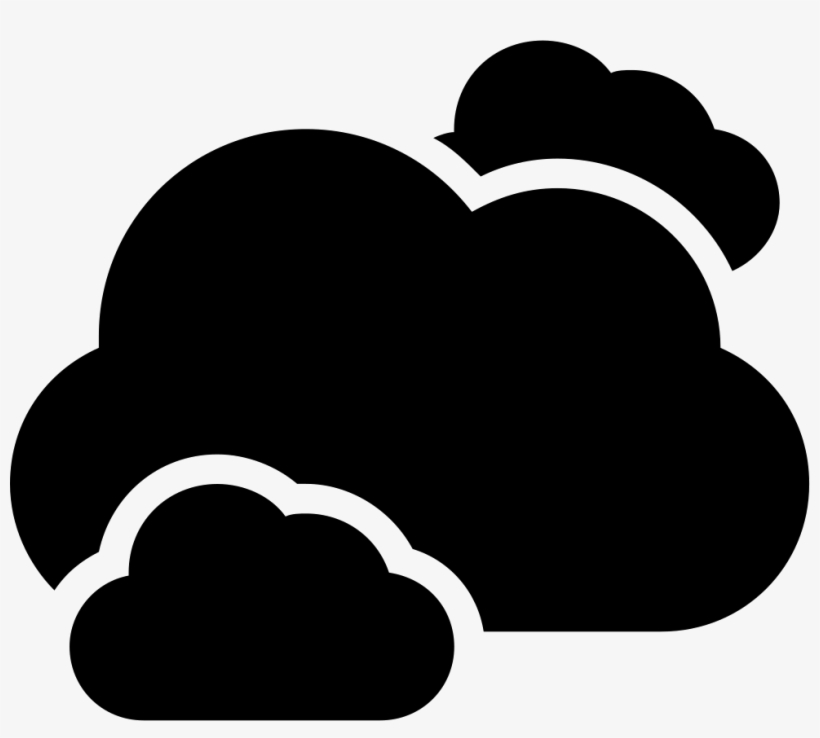 Clip Freeuse Download Clouds Black Weather Symbol Png - Nube Png Clima, transparent png download