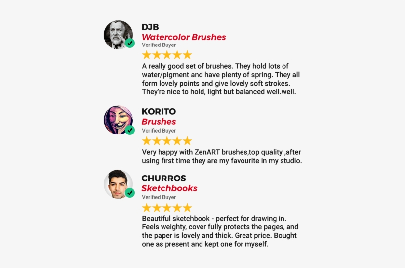 6 Pcs Artist Tulip Watercolor Brush Set For Watercolors - Graphic Design, transparent png download