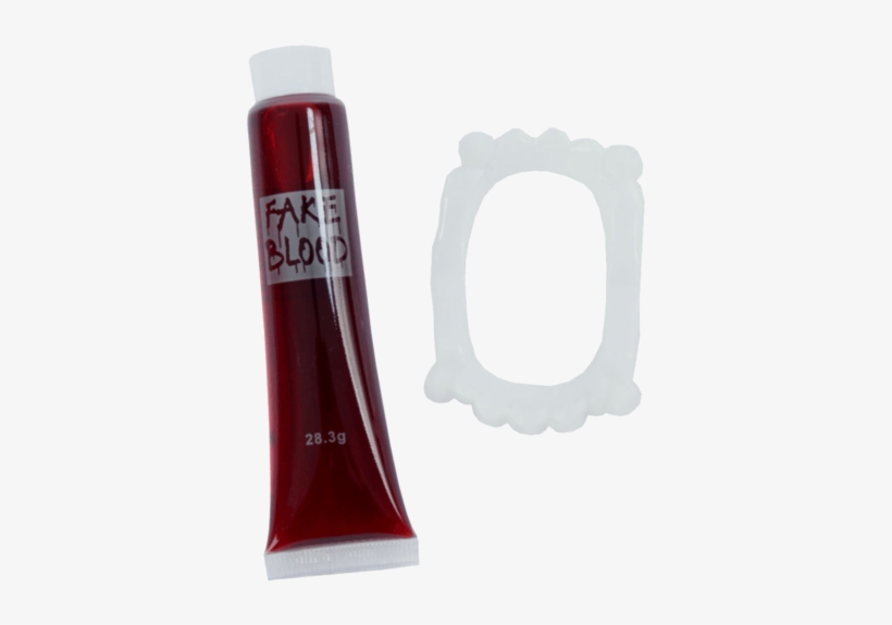 Fake Blood And Vampire Fangs - Mask, transparent png download
