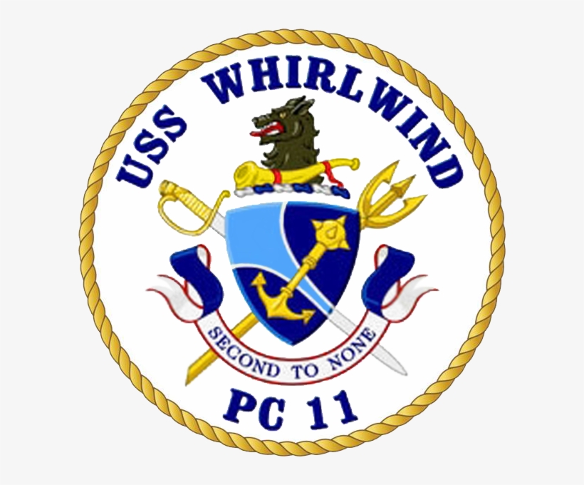 Coastal Patrol Ship Uss Whirlwind - Us Navy Ship Crest, transparent png download