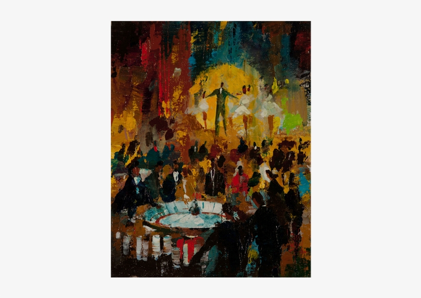 Delta Airlines Las Vegas Poster Maquette Painting By - Modern Art, transparent png download