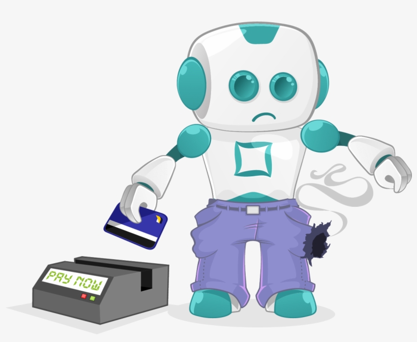 Damage Your Credit Score - Robot, transparent png download