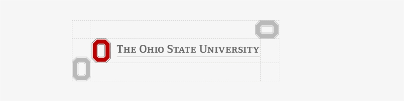 Configurations And Clear Space - Ohio State University Horizontal Logo, transparent png download