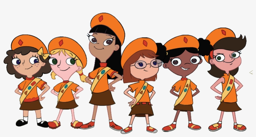 Fireside Girls - Phineas And Ferb Poohs Wikia, transparent png download